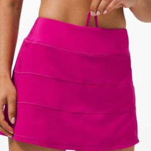 Lululemon Court Rival Mid Rise Skirt Ripened Raspberry Size 6 Tall